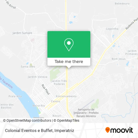 Colonial Eventos e Buffet map
