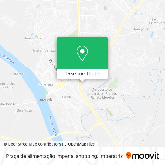 Praça de alimentação imperial shopping map