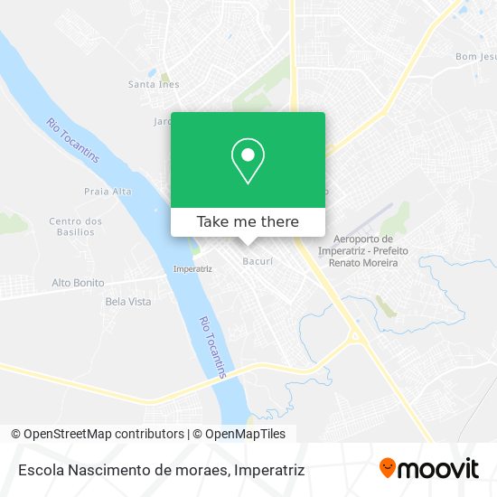 Mapa Escola Nascimento de moraes