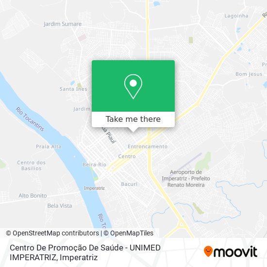 Mapa Centro De Promoção De Saúde - UNIMED IMPERATRIZ