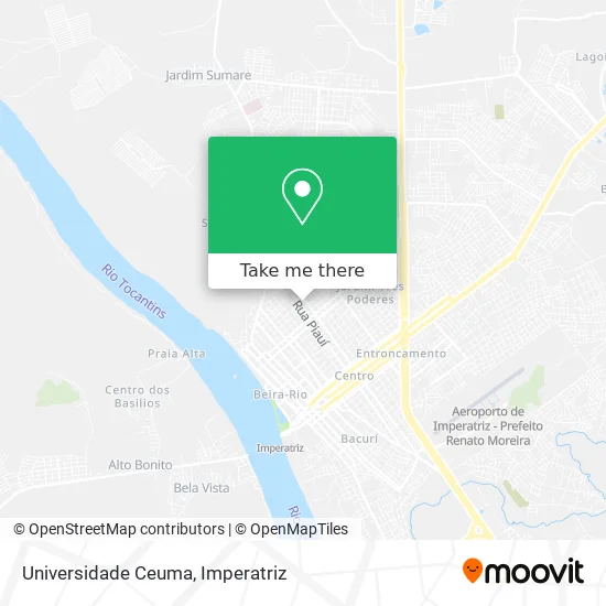 Universidade Ceuma map