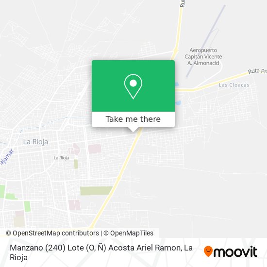 Mapa de Manzano (240) Lote (O, Ñ) Acosta Ariel Ramon