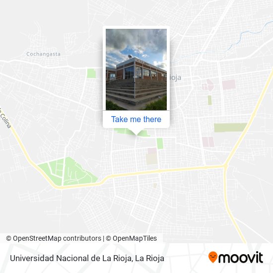 Mapa de Universidad Nacional de La Rioja