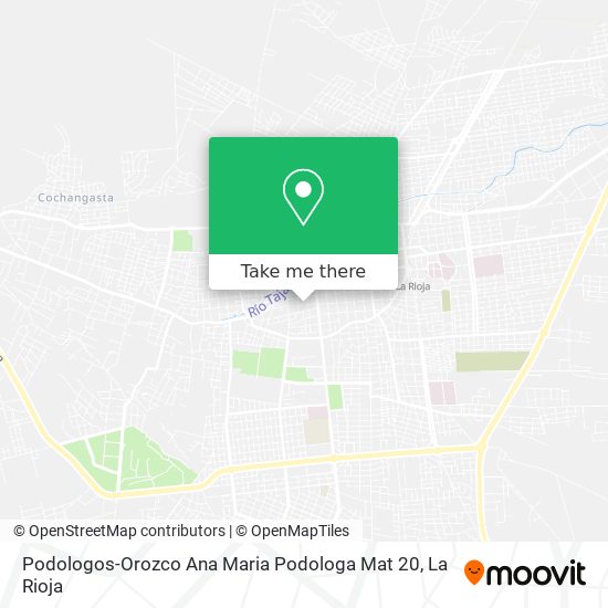 Mapa de Podologos-Orozco Ana Maria Podologa Mat 20