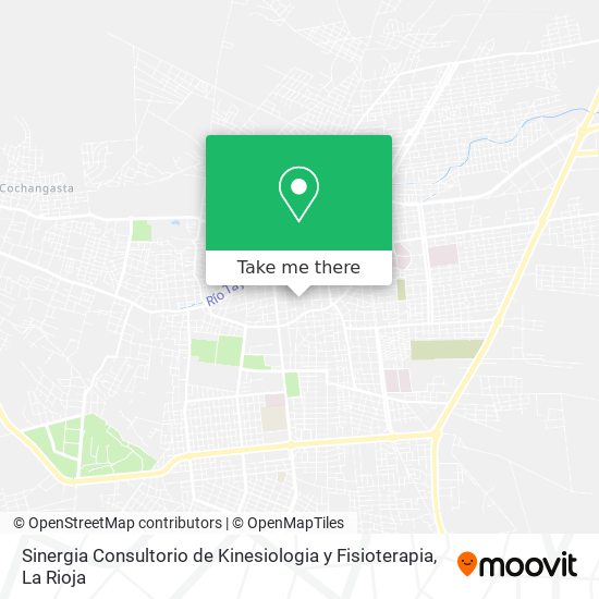 Sinergia Consultorio de Kinesiologia y Fisioterapia map
