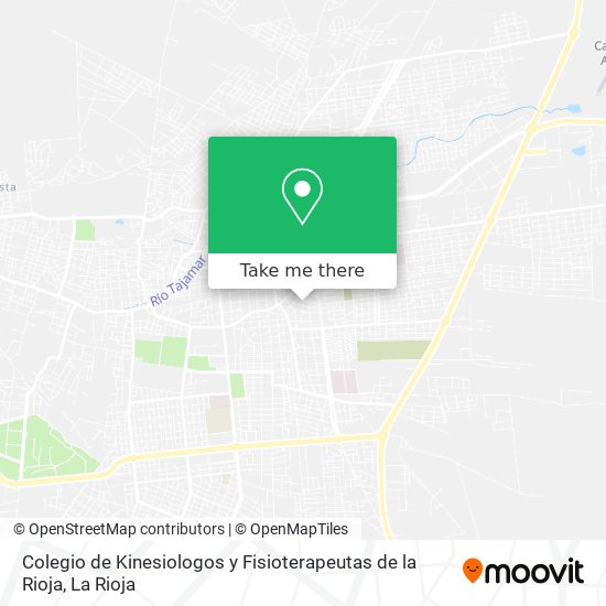 Colegio de Kinesiologos y Fisioterapeutas de la Rioja map