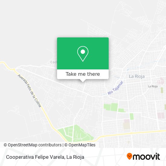 Cooperativa Felipe Varela map