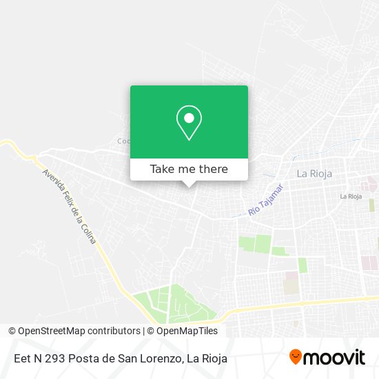 Eet N 293 Posta de San Lorenzo map