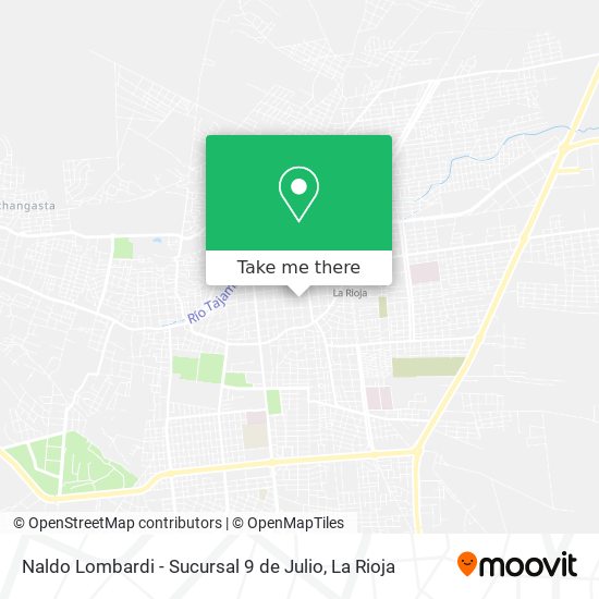 Naldo Lombardi - Sucursal 9 de Julio map