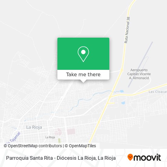 Parroquia Santa Rita - Diócesis La Rioja map