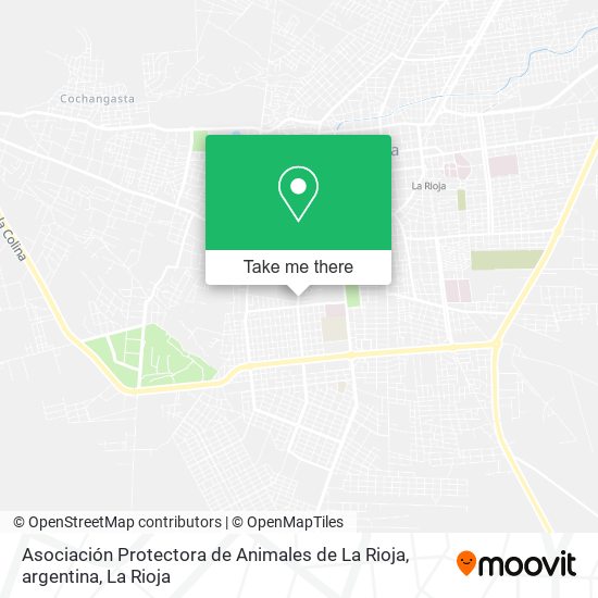 Asociación Protectora de Animales de La Rioja, argentina map