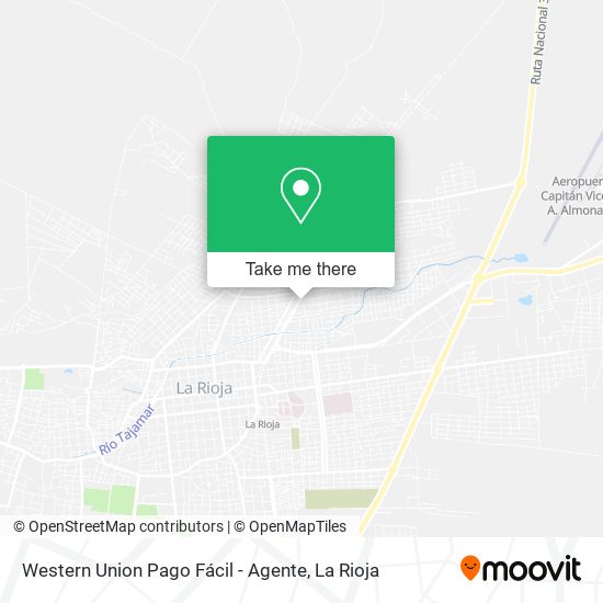 Mapa de Western Union Pago Fácil - Agente