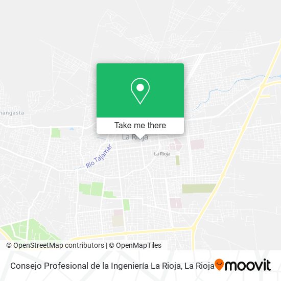 Mapa de Consejo Profesional de la Ingeniería La Rioja