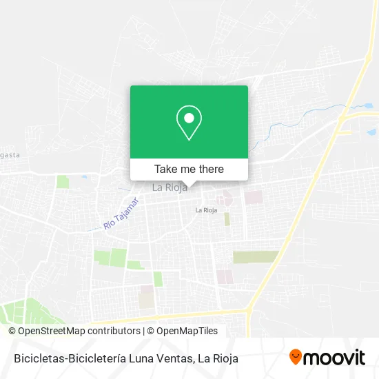 Mapa de Bicicletas-Bicicletería Luna Ventas