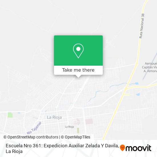 Mapa de Escuela Nro 361: Expedicion Auxiliar Zelada Y Davila