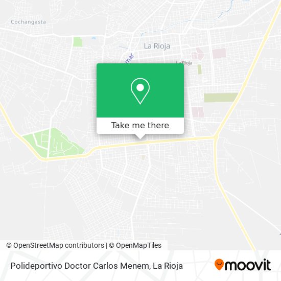 Mapa de Polideportivo Doctor Carlos Menem