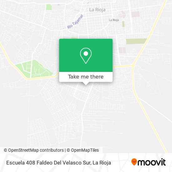 Mapa de Escuela 408 Faldeo Del Velasco Sur