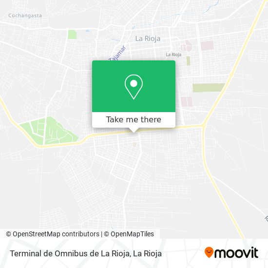 Terminal de Omnibus de La Rioja map