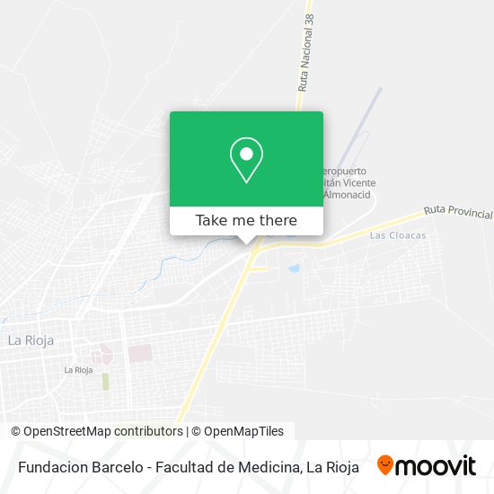 Mapa de Fundacion Barcelo - Facultad de Medicina