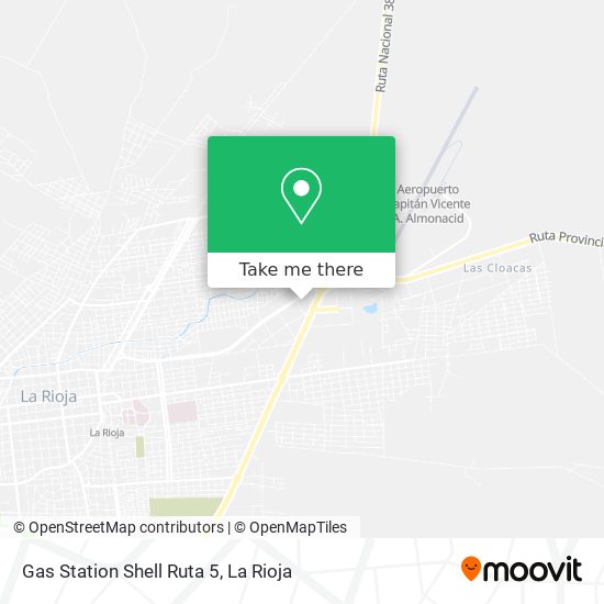 Gas Station Shell Ruta 5 map