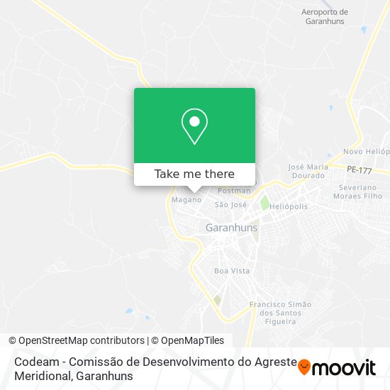 Codeam - Comissão de Desenvolvimento do Agreste Meridional map