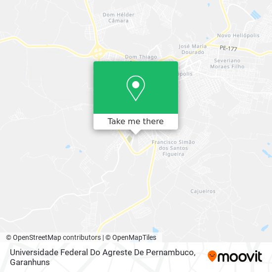 Mapa Universidade Federal Do Agreste De Pernambuco