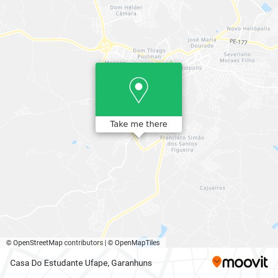 Casa Do Estudante Ufape map
