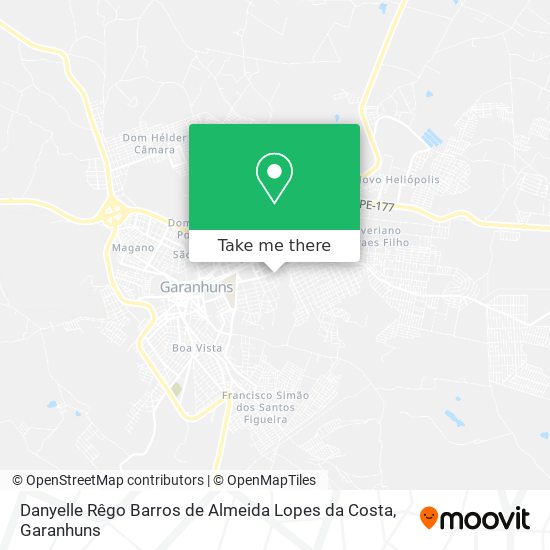 Danyelle Rêgo Barros de Almeida Lopes da Costa mapa
