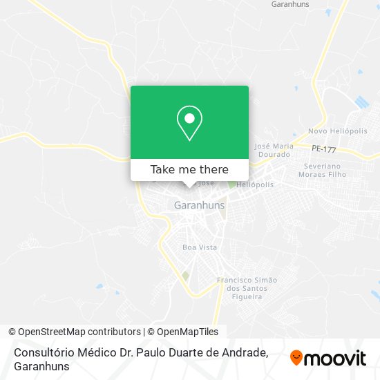 Consultório Médico Dr. Paulo Duarte de Andrade mapa