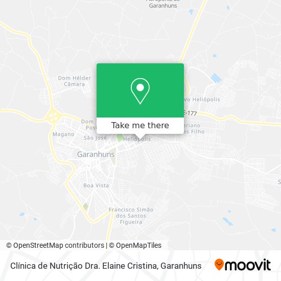 Clínica de Nutrição Dra. Elaine Cristina map