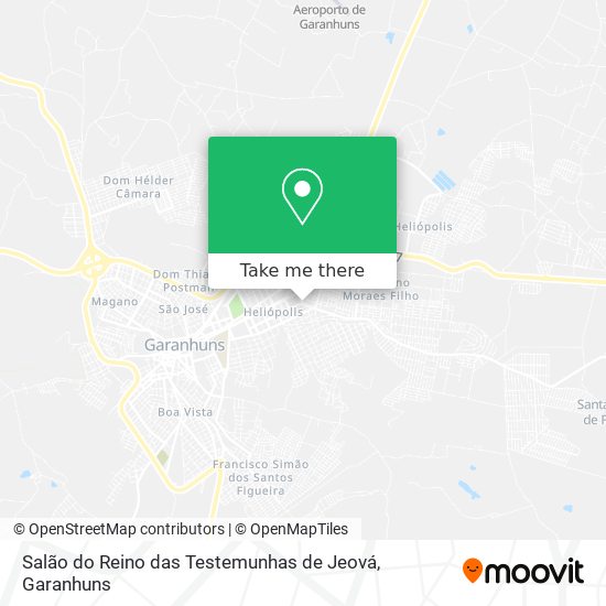 Salão do Reino das Testemunhas de Jeová map