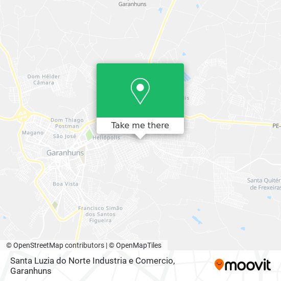 Mapa Santa Luzia do Norte Industria e Comercio