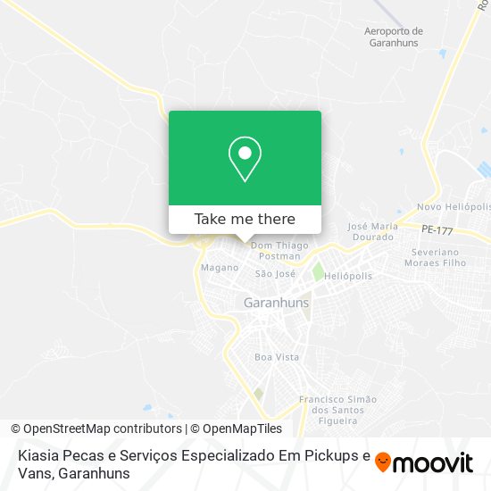 Kiasia Pecas e Serviços Especializado Em Pickups e Vans map