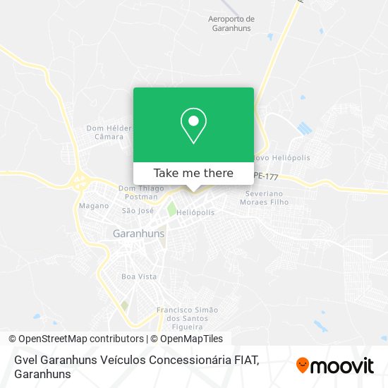 Mapa Gvel Garanhuns Veículos Concessionária FIAT