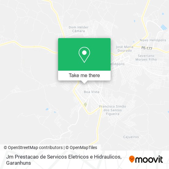 Jm Prestacao de Servicos Eletricos e Hidraulicos mapa