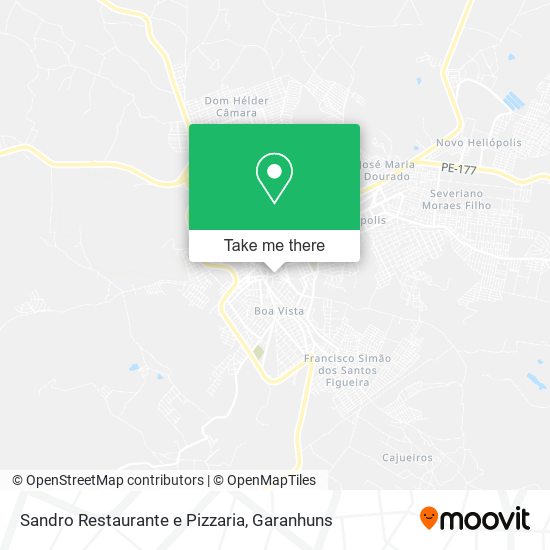 Mapa Sandro Restaurante e Pizzaria