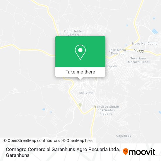 Comagro Comercial Garanhuns Agro Pecuaria Ltda mapa