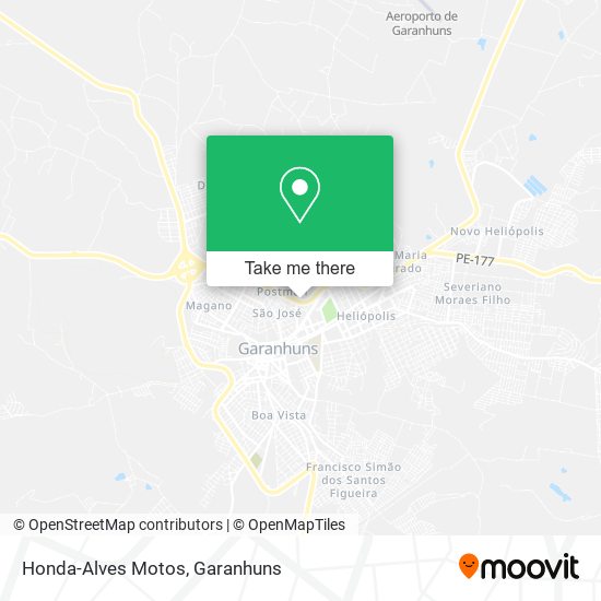 Honda-Alves Motos mapa
