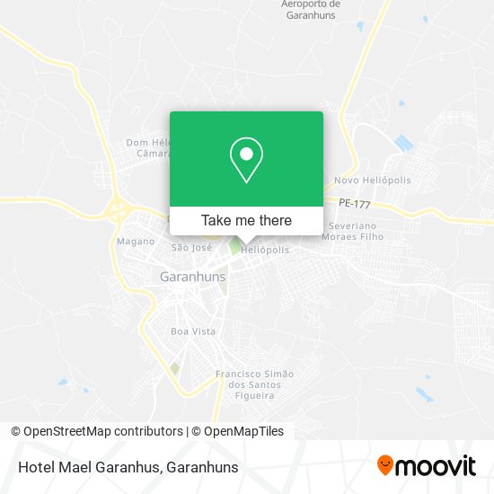 Hotel Mael Garanhus mapa