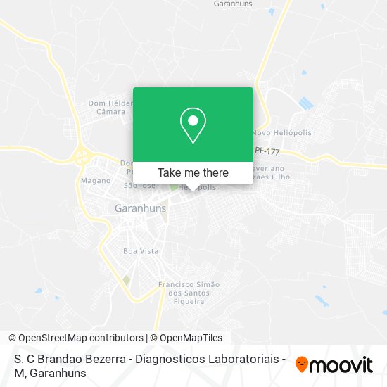 Mapa S. C Brandao Bezerra - Diagnosticos Laboratoriais - M