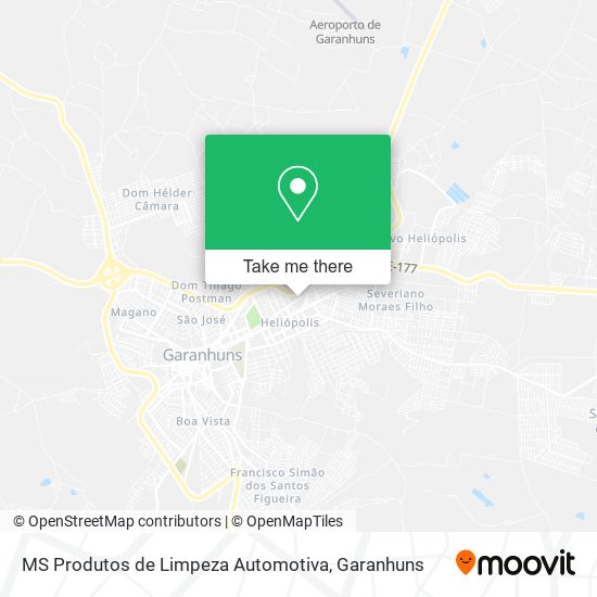 MS Produtos de Limpeza Automotiva map