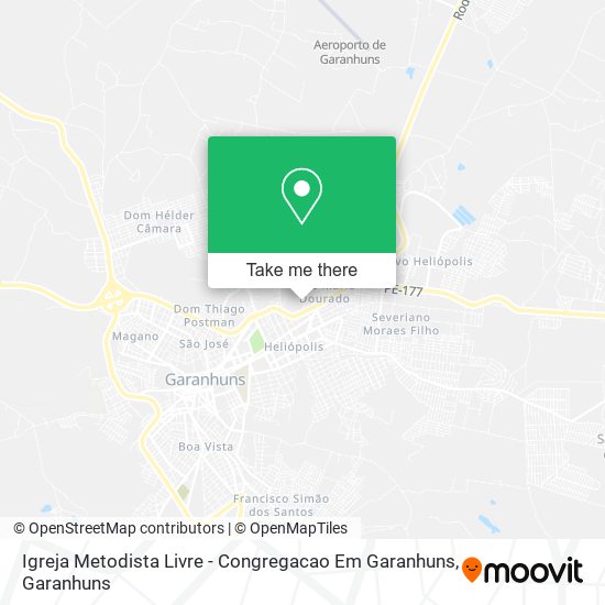 Igreja Metodista Livre - Congregacao Em Garanhuns mapa
