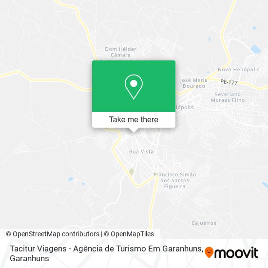 Mapa Tacitur Viagens - Agência de Turismo Em Garanhuns