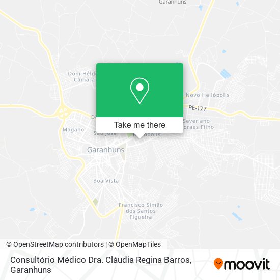 Consultório Médico Dra. Cláudia Regina Barros mapa