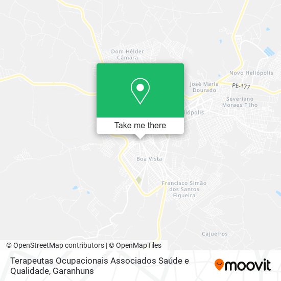 Mapa Terapeutas Ocupacionais Associados Saúde e Qualidade