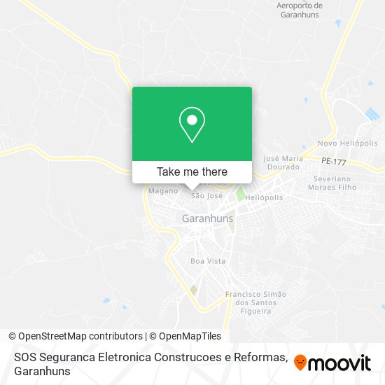 Mapa SOS Seguranca Eletronica Construcoes e Reformas