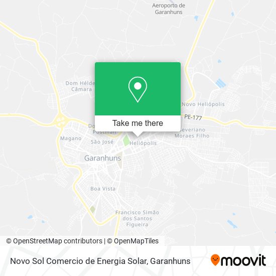 Novo Sol Comercio de Energia Solar map