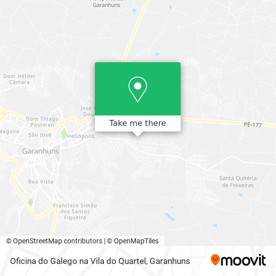 Mapa Oficina do Galego na Vila do Quartel