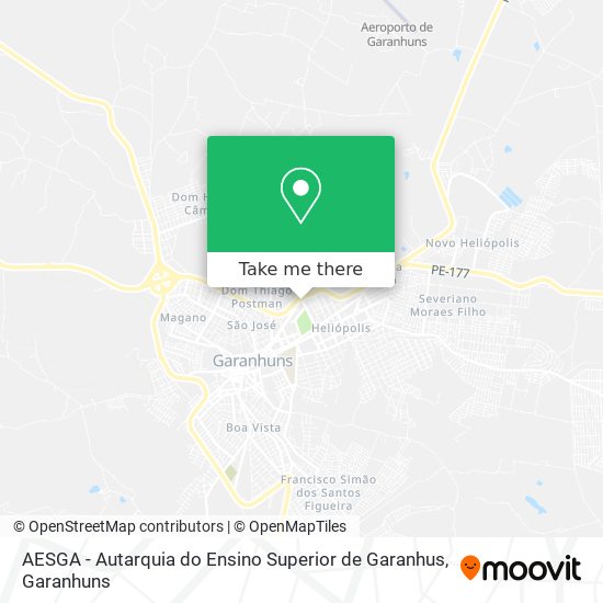AESGA - Autarquia do Ensino Superior de Garanhus map