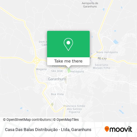 Casa Das Balas Distribuição - Ltda map
